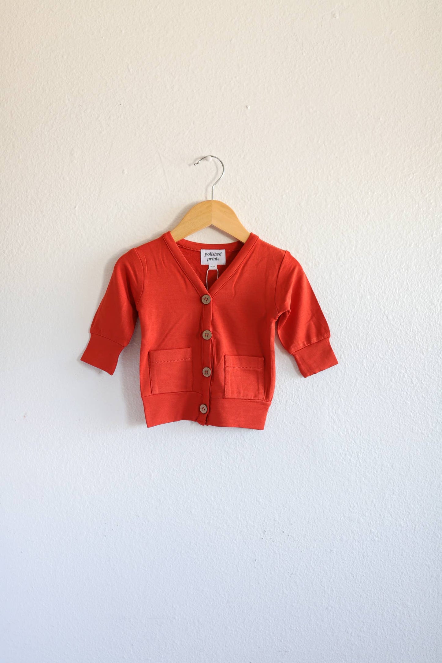 Red Kid Cardigan