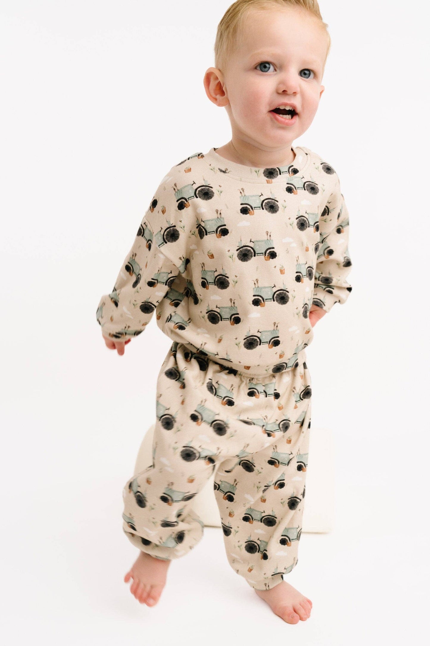 Blue Tractor Sweatsuit