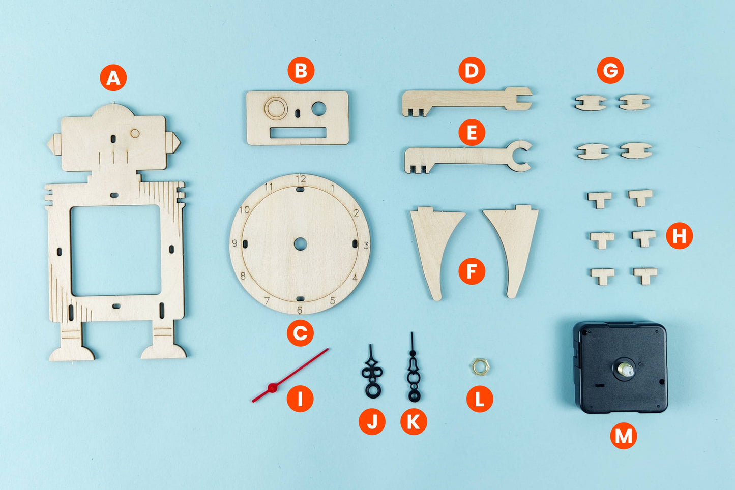 Robot Clock DIY Building Kit