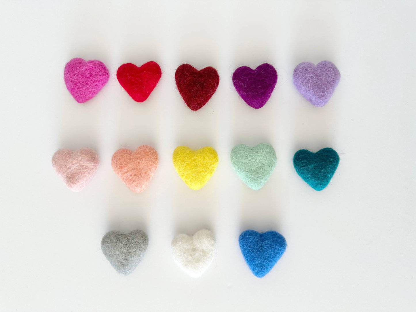 Felted Hearts