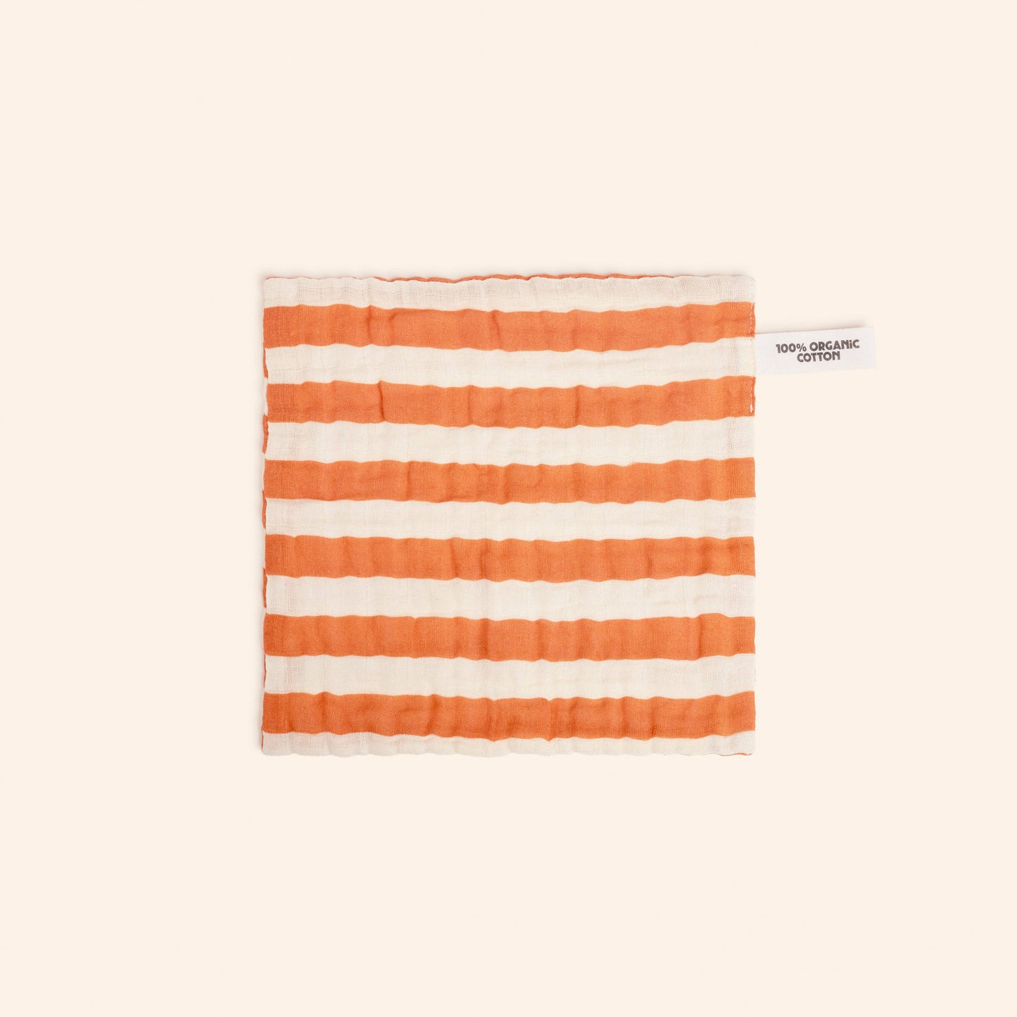 Stripe Wash Cloths- Five Pack Organic Cotton