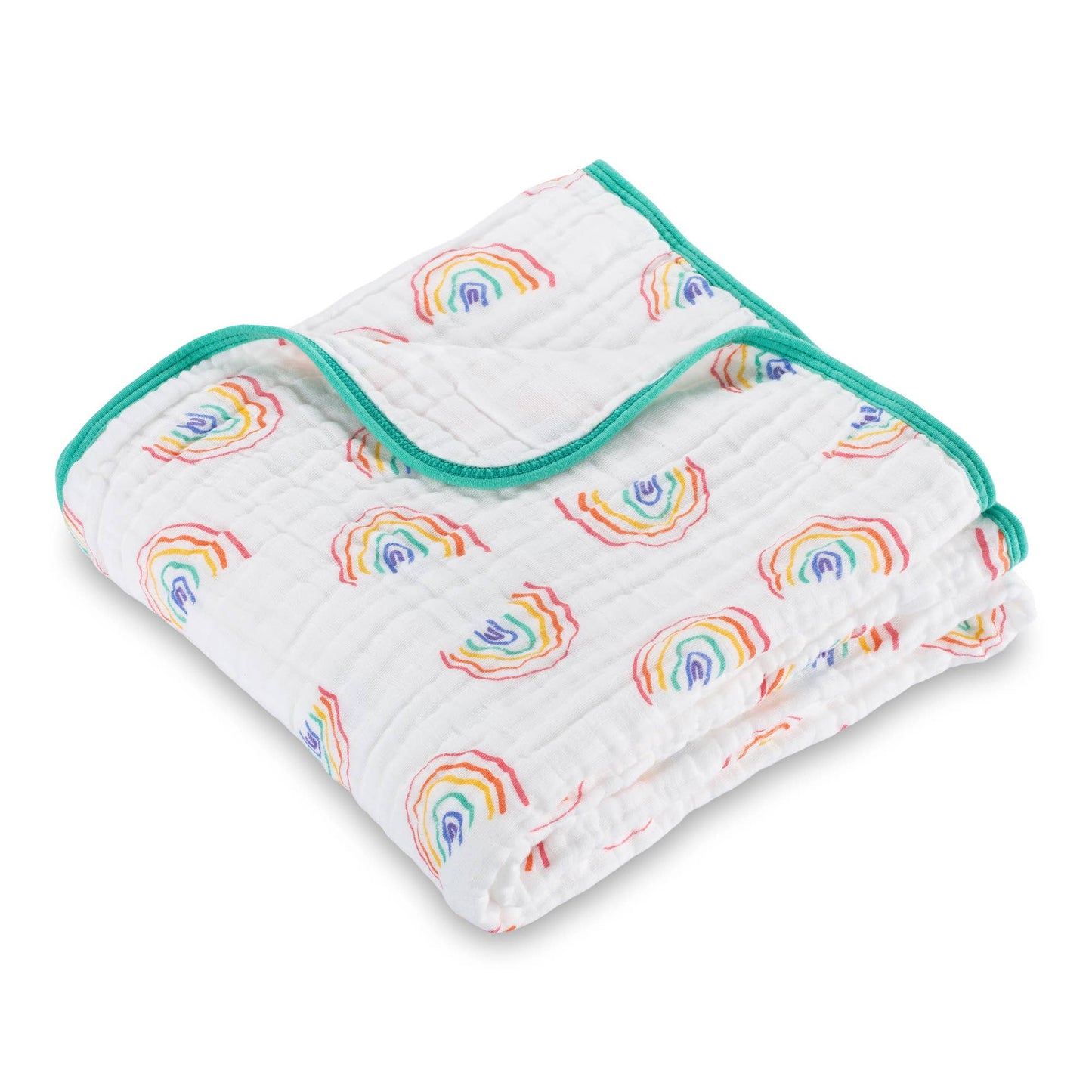 Rainbow Muslin Quilt