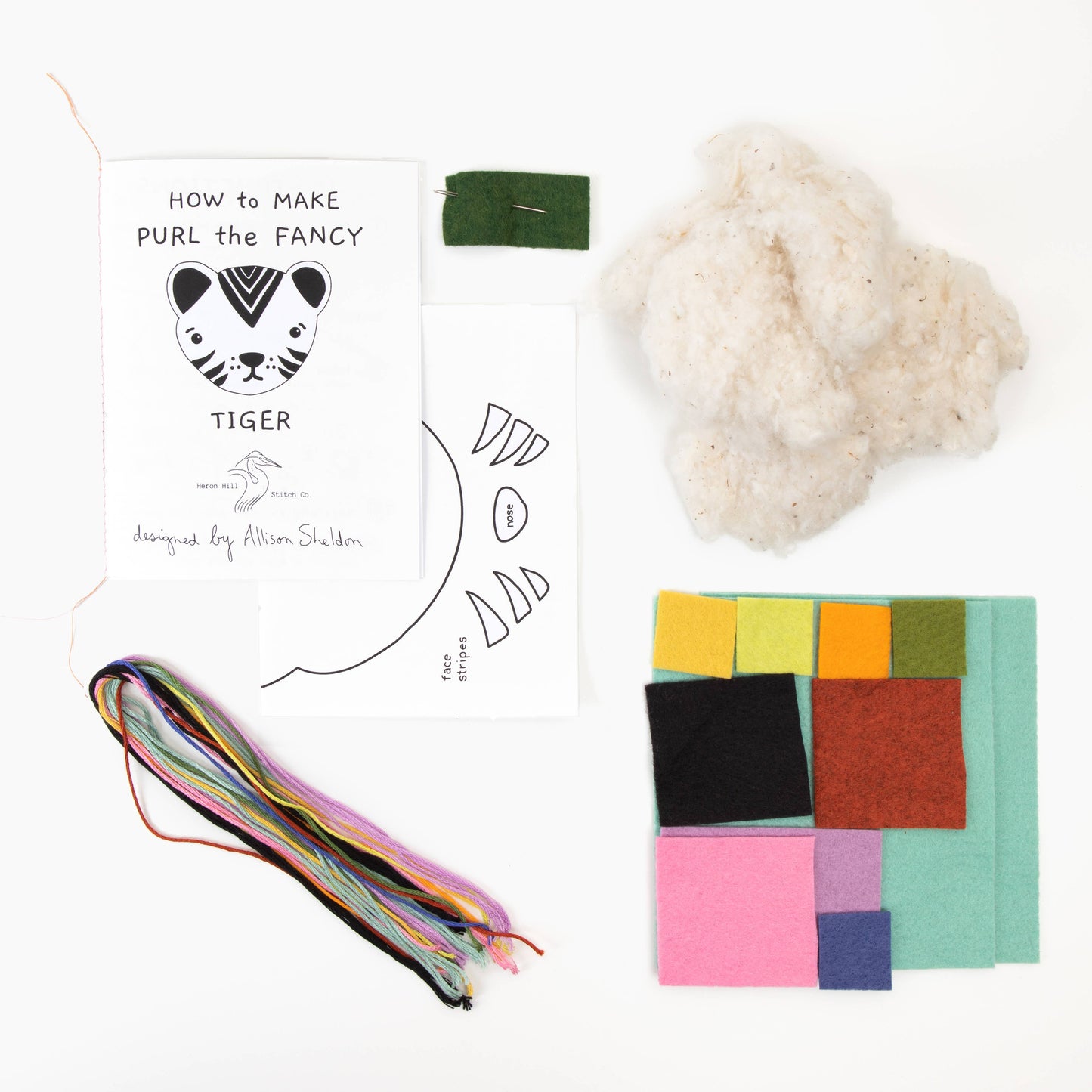 Tiger Felt Stitch Kit