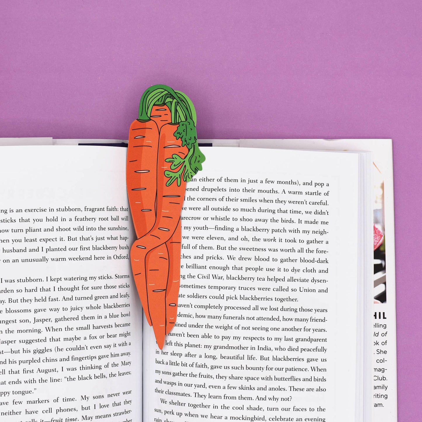Bunch of Carrots Bookmark (it's die cut!)