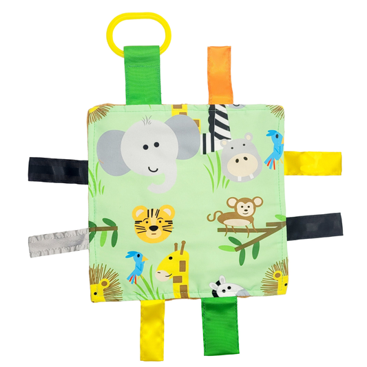 Jungle Zoo Crinkle Square