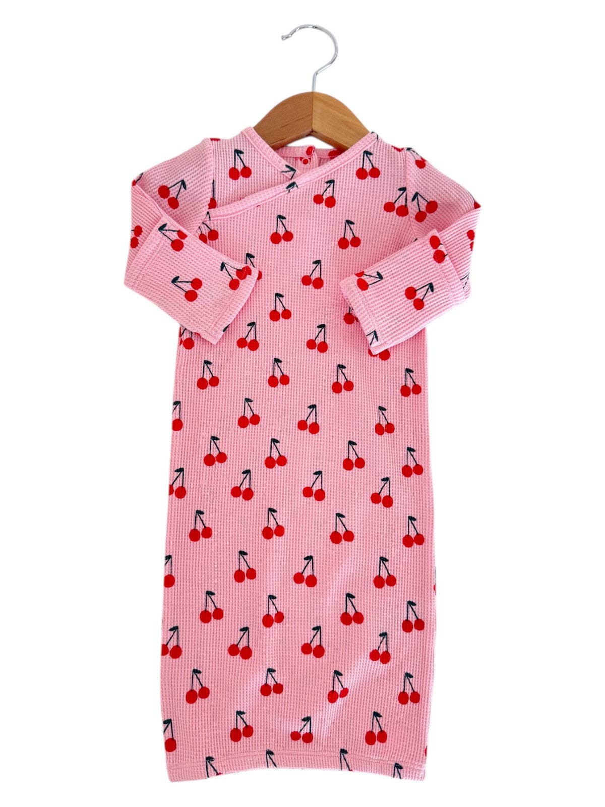Pink Cherries Waffle Gown
