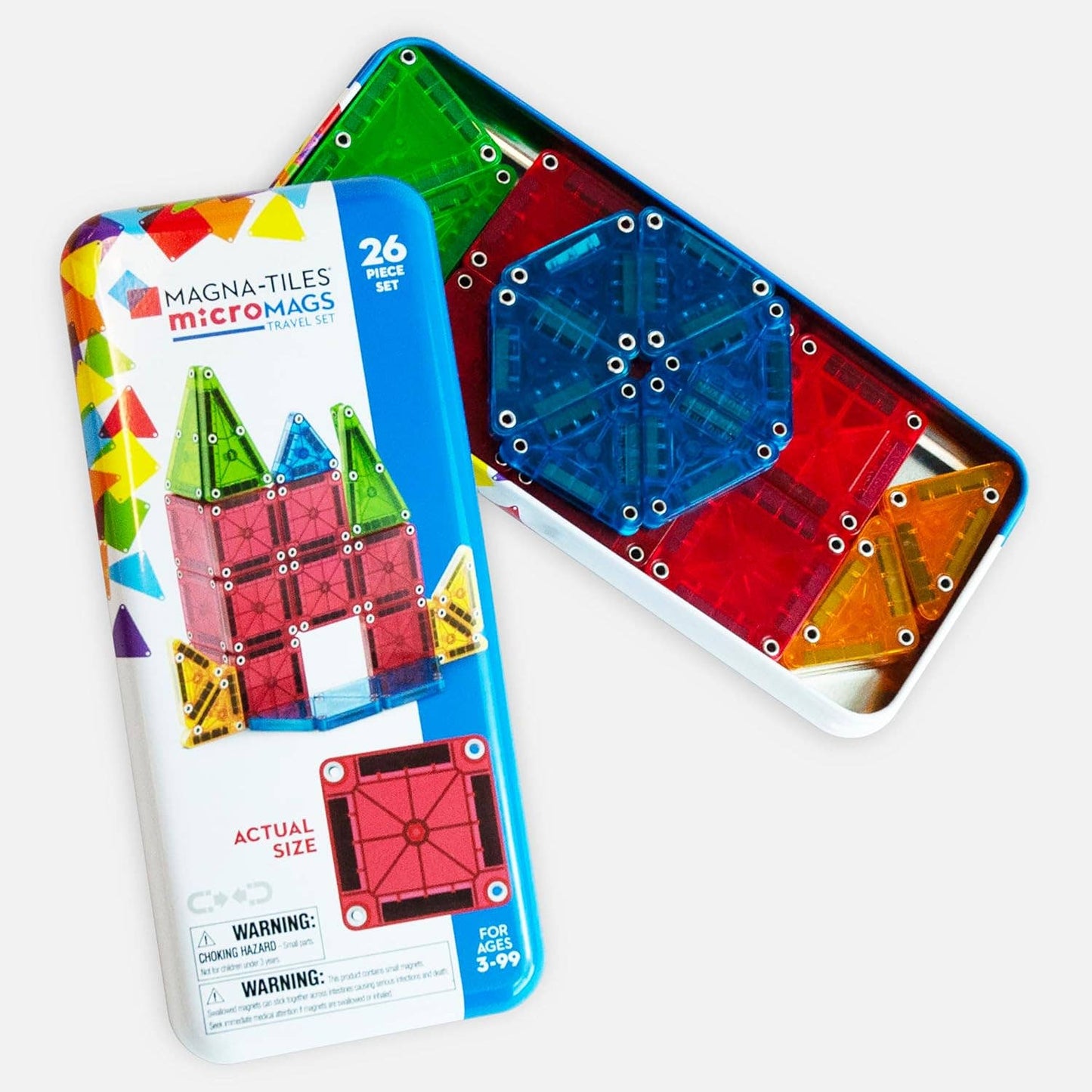 MicroMAGS-Magna-Tiles  26-Piece Travel Set