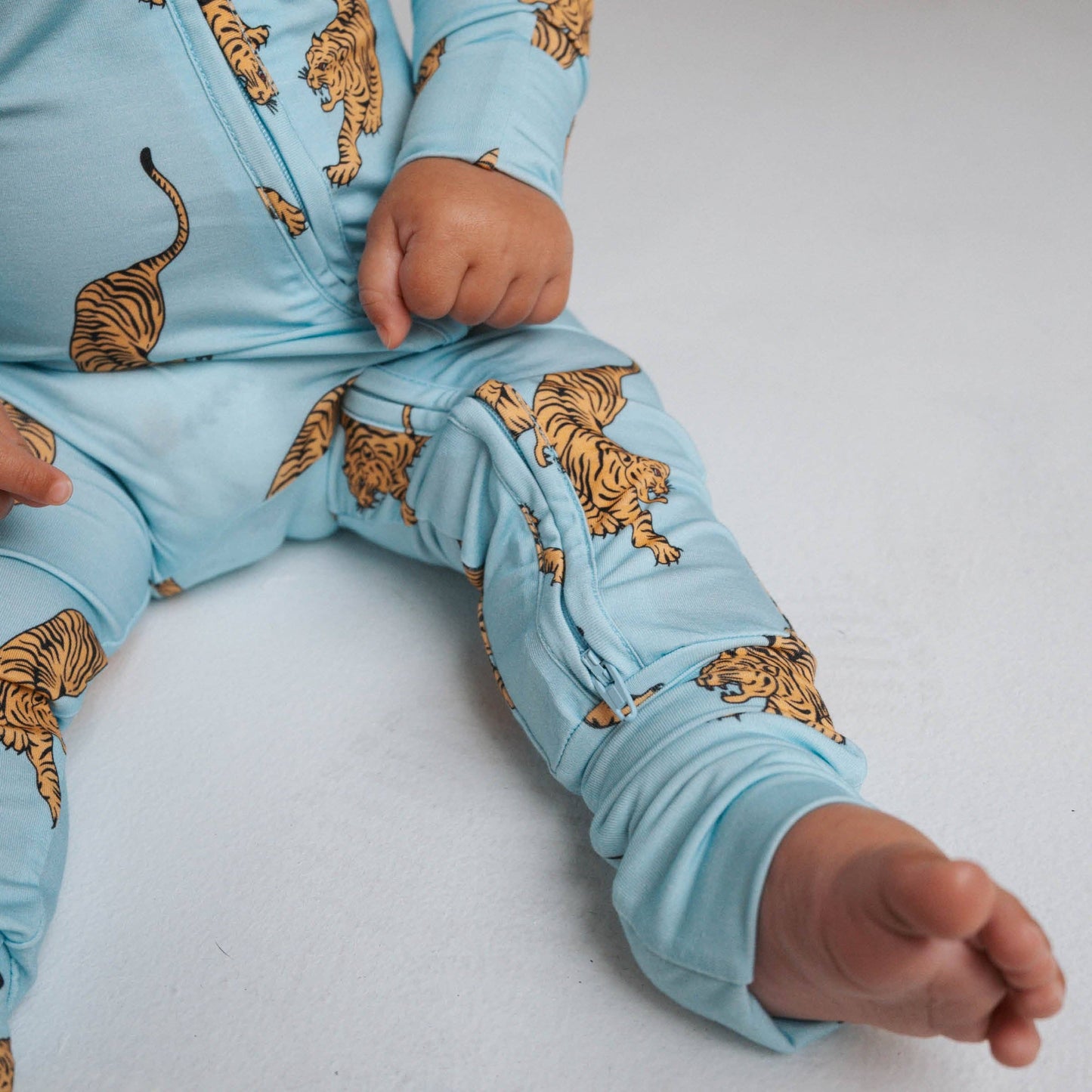 Tigers Pajama - Bamboo Zip Romper
