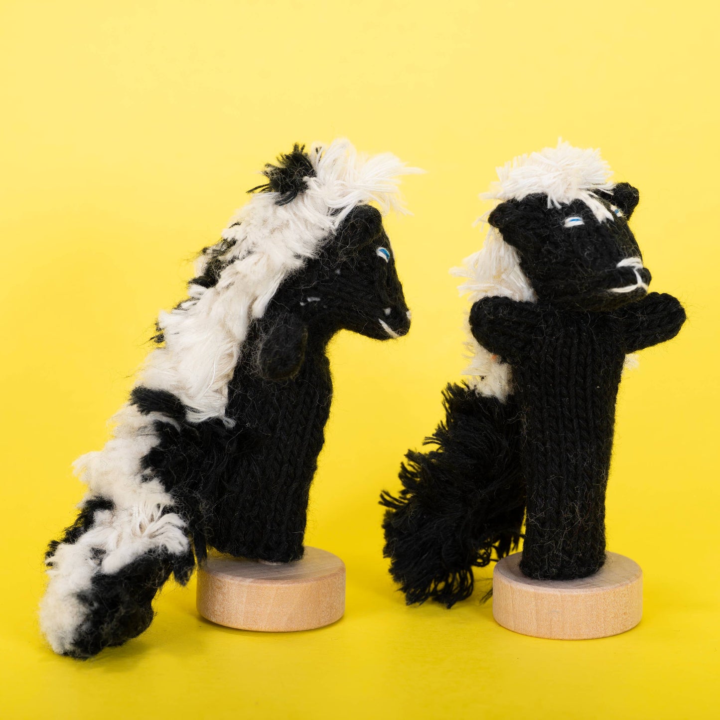 Skunk Finger Puppet