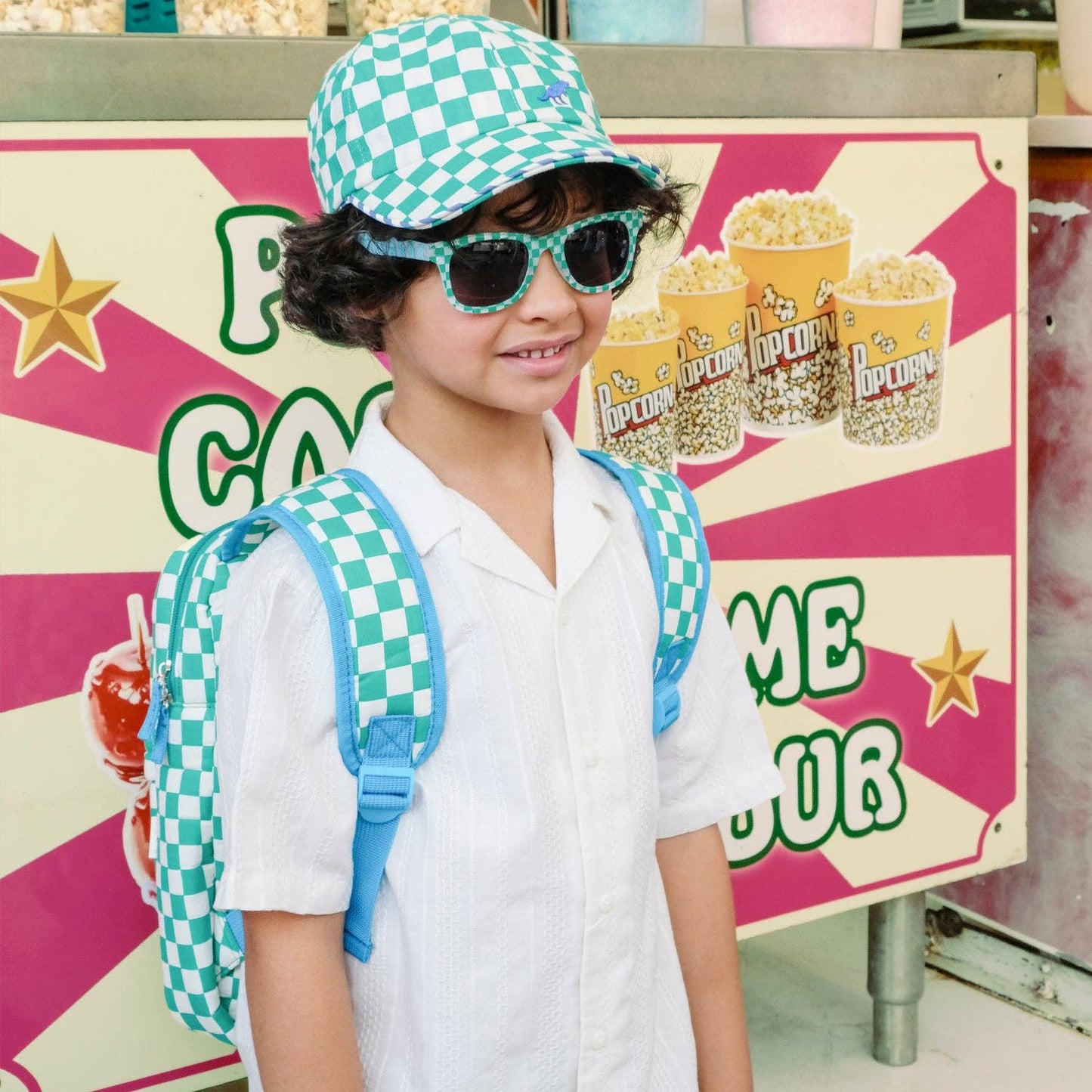 Dinosaur Check Baseball Cap