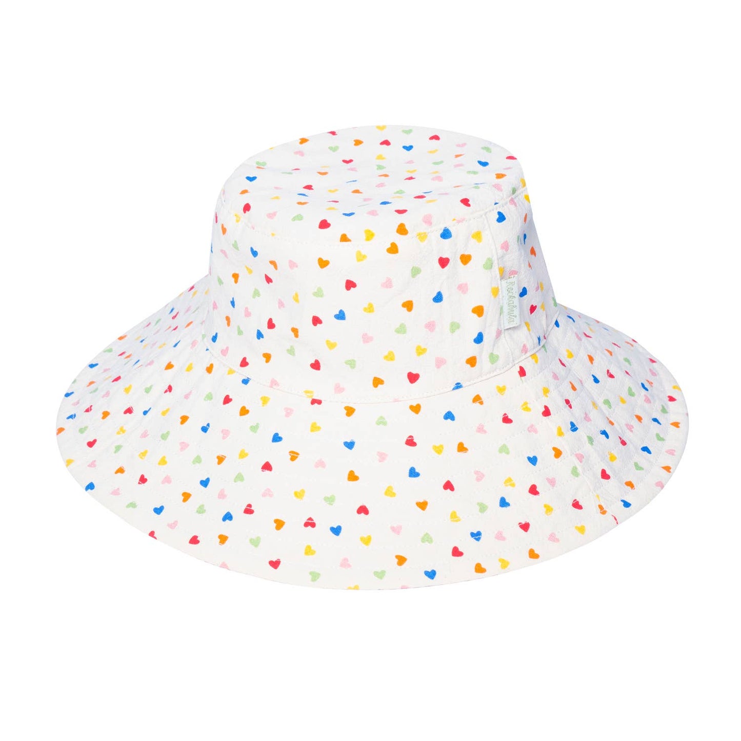 Rainbow Hearts Sun Hat 3-6 Years