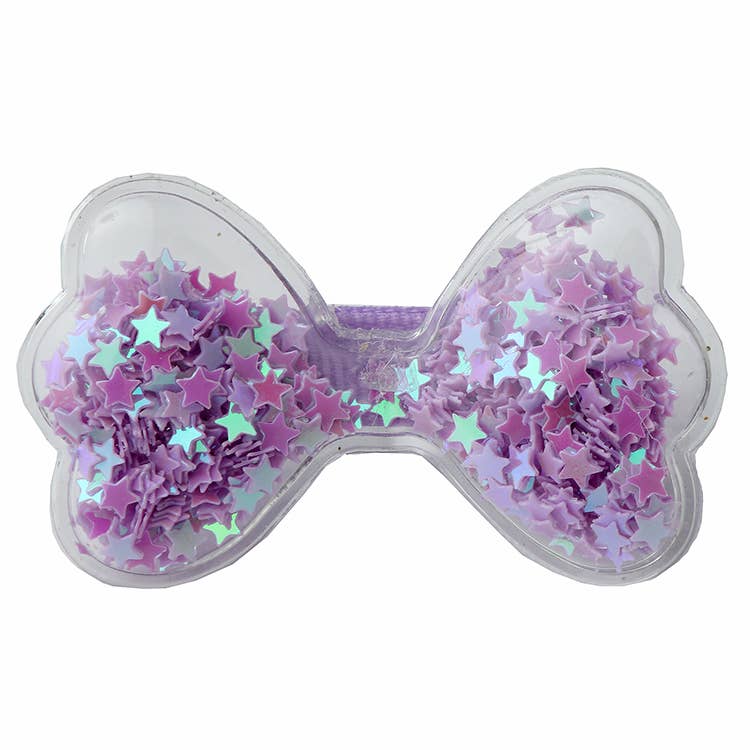 Confetti Bow Hair Clips