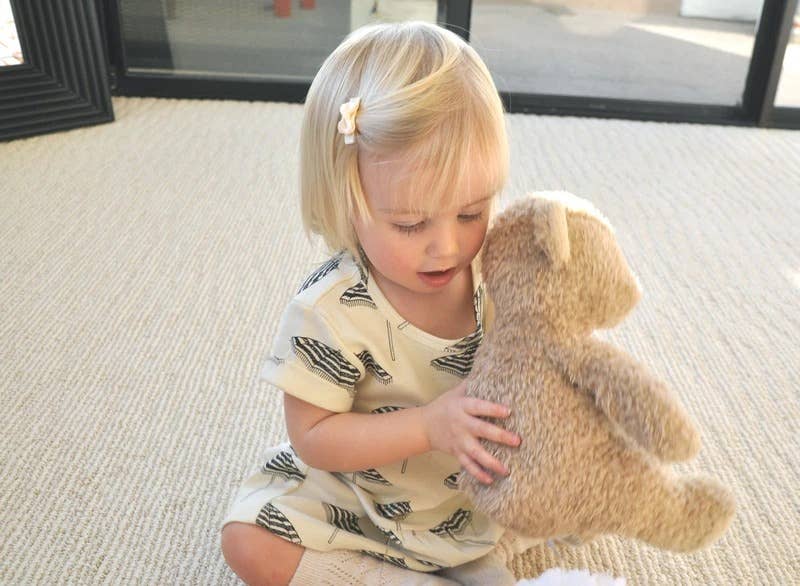 Brave- 5 Tiny Tuxedo Bows on Snap Clips