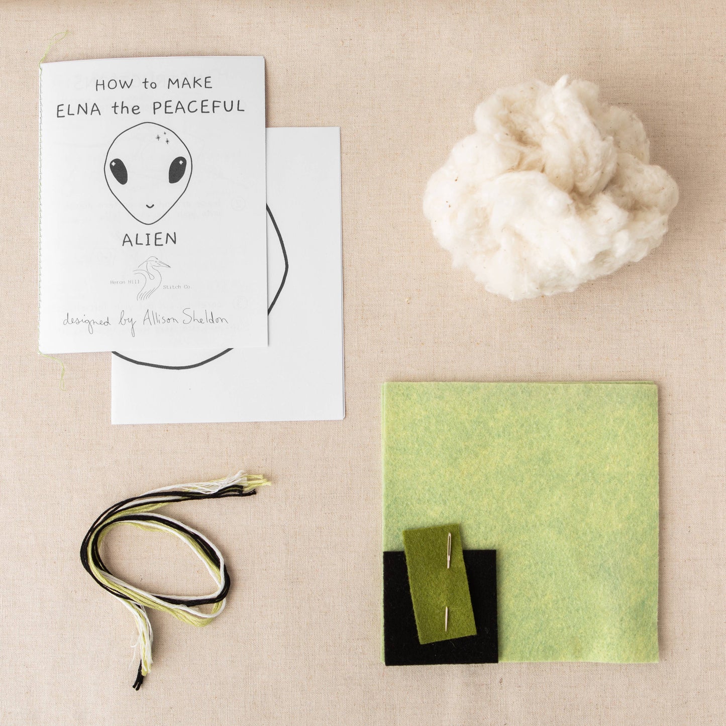 Alien Felt Stitch Kit