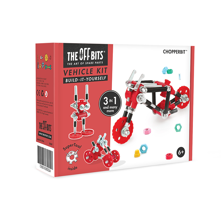 ChopperBit - Vehicle Kit: 3-in-1 Motorbike Building Toy Kit