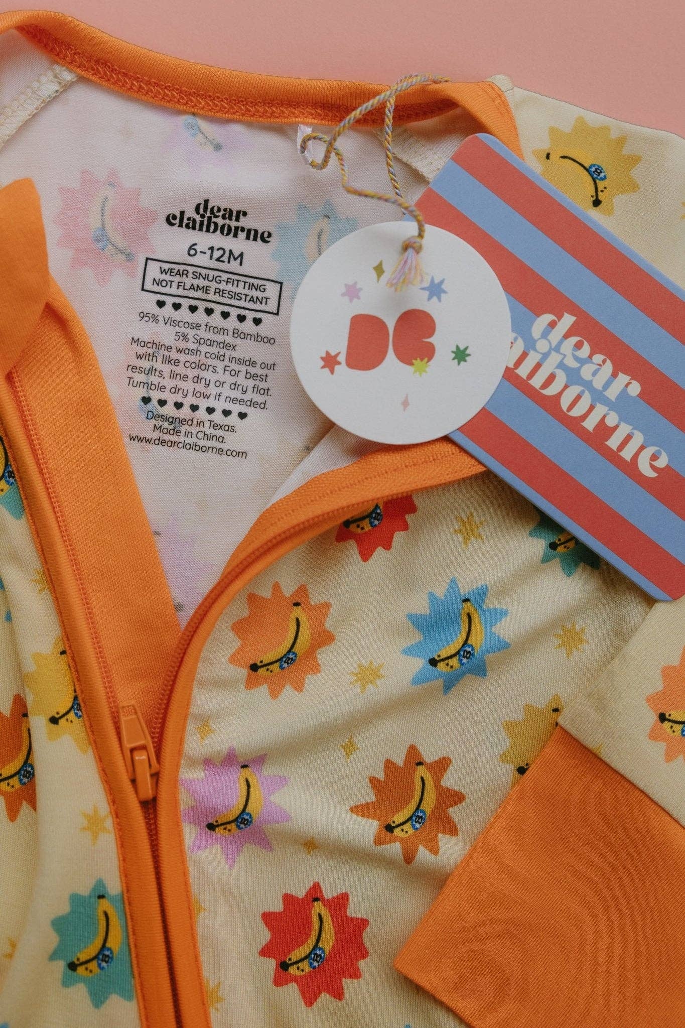Its Bananas Zipper Romper