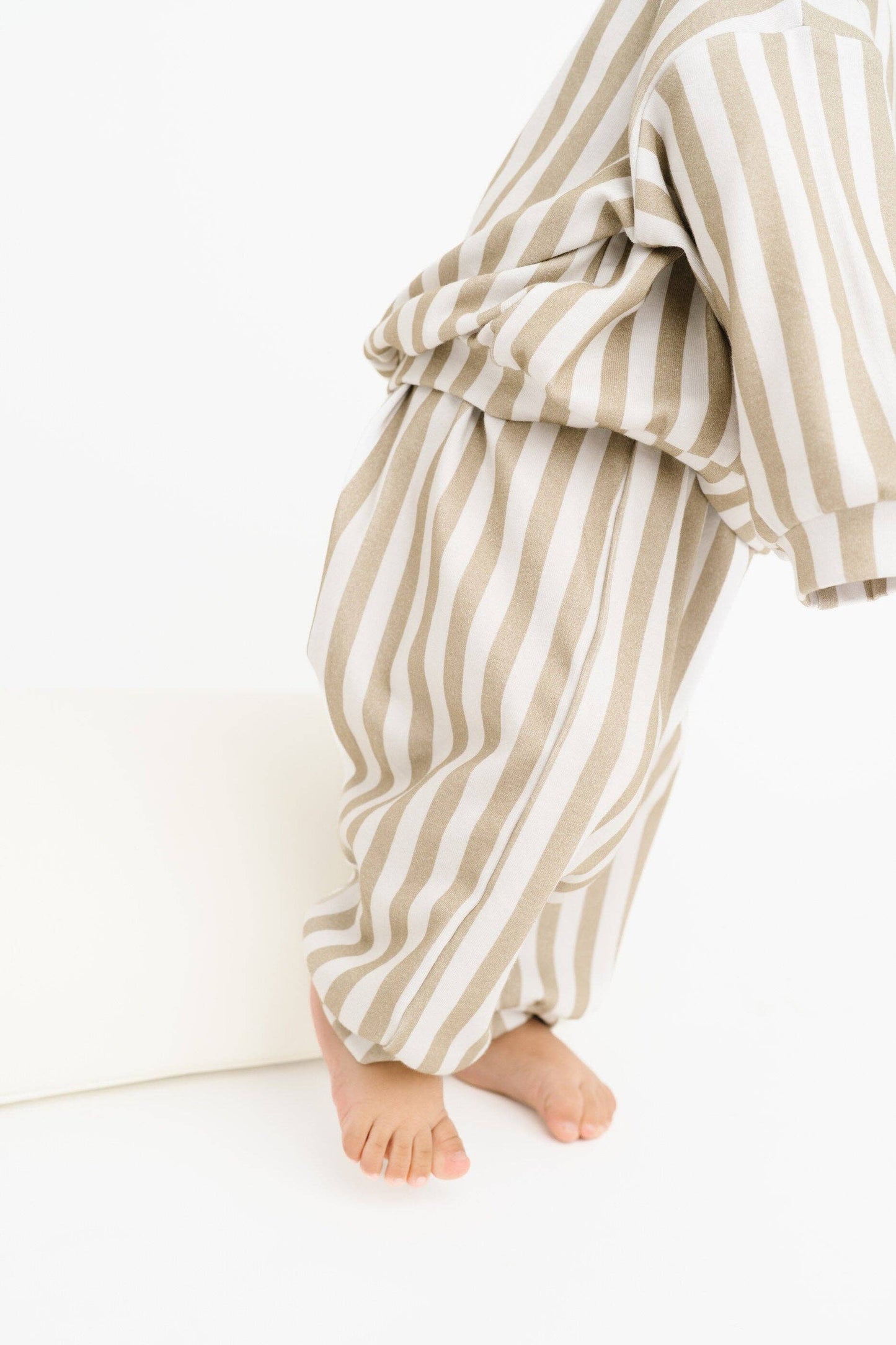 Khaki Stripe Sweatsuit