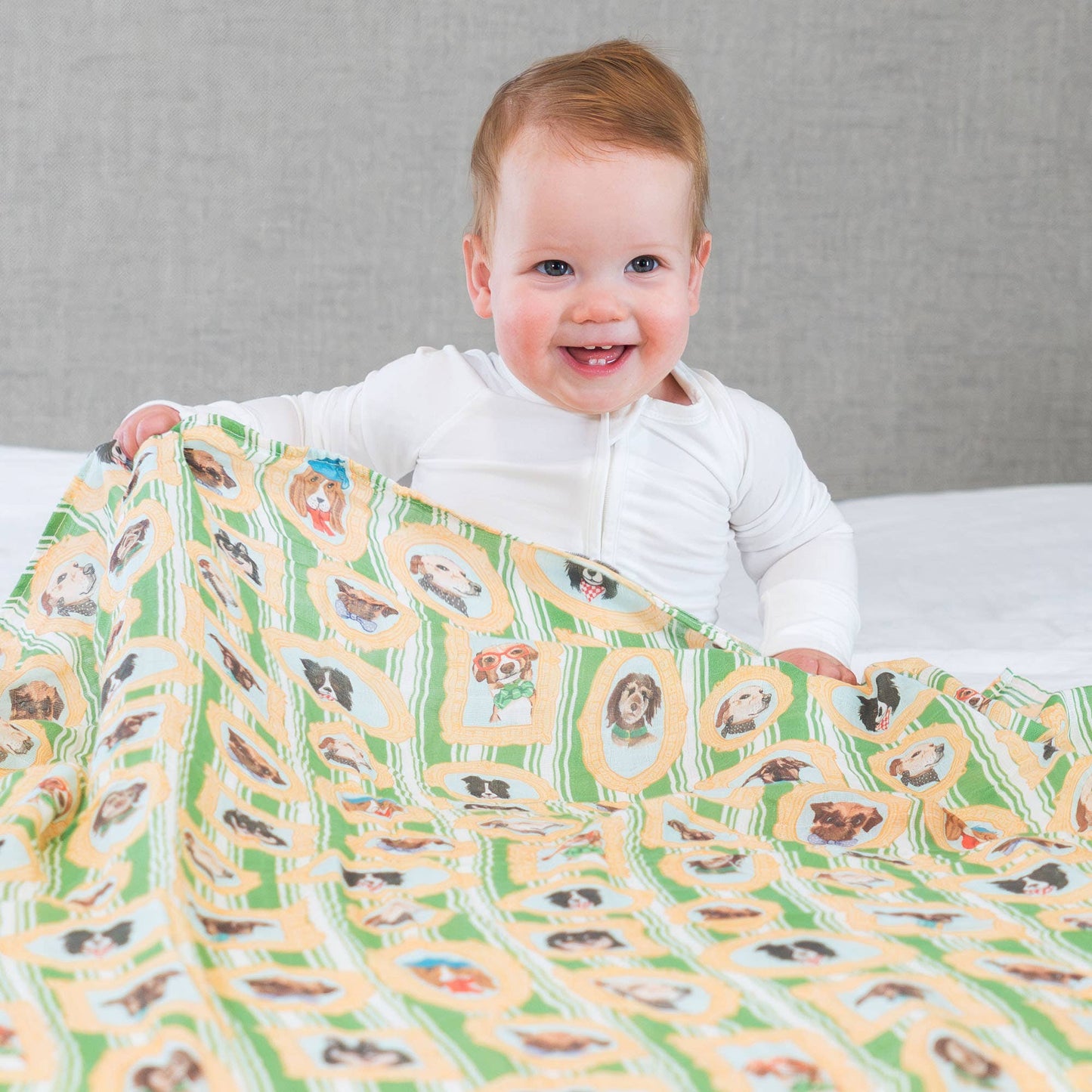 Gallery Pup Muslin Swaddle Blanket 47x47