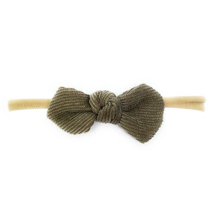 Corduroy Knotted Bow Headband