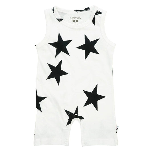 Star Sleeveless Tank Romper