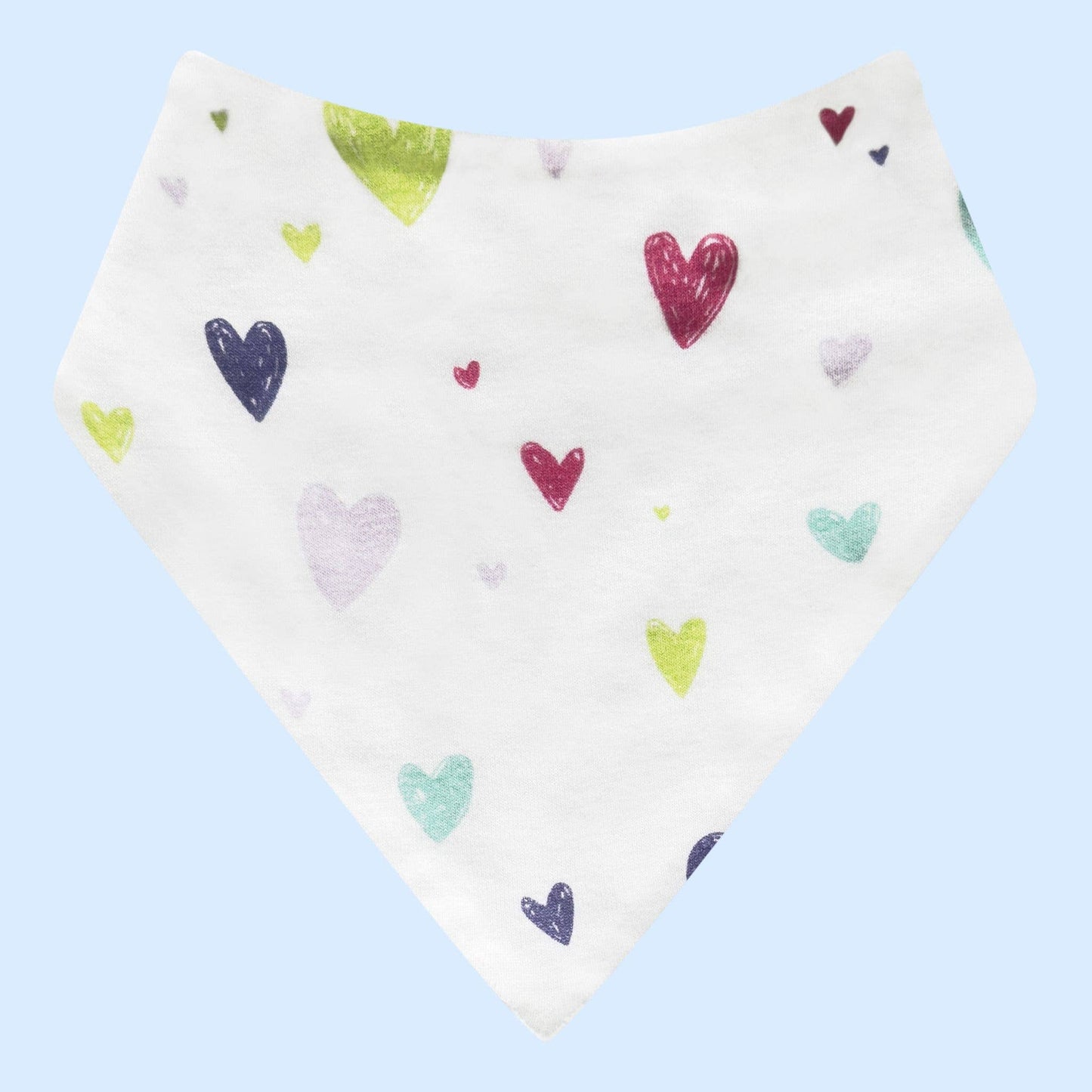Hearts- Baby Kerchief Bib