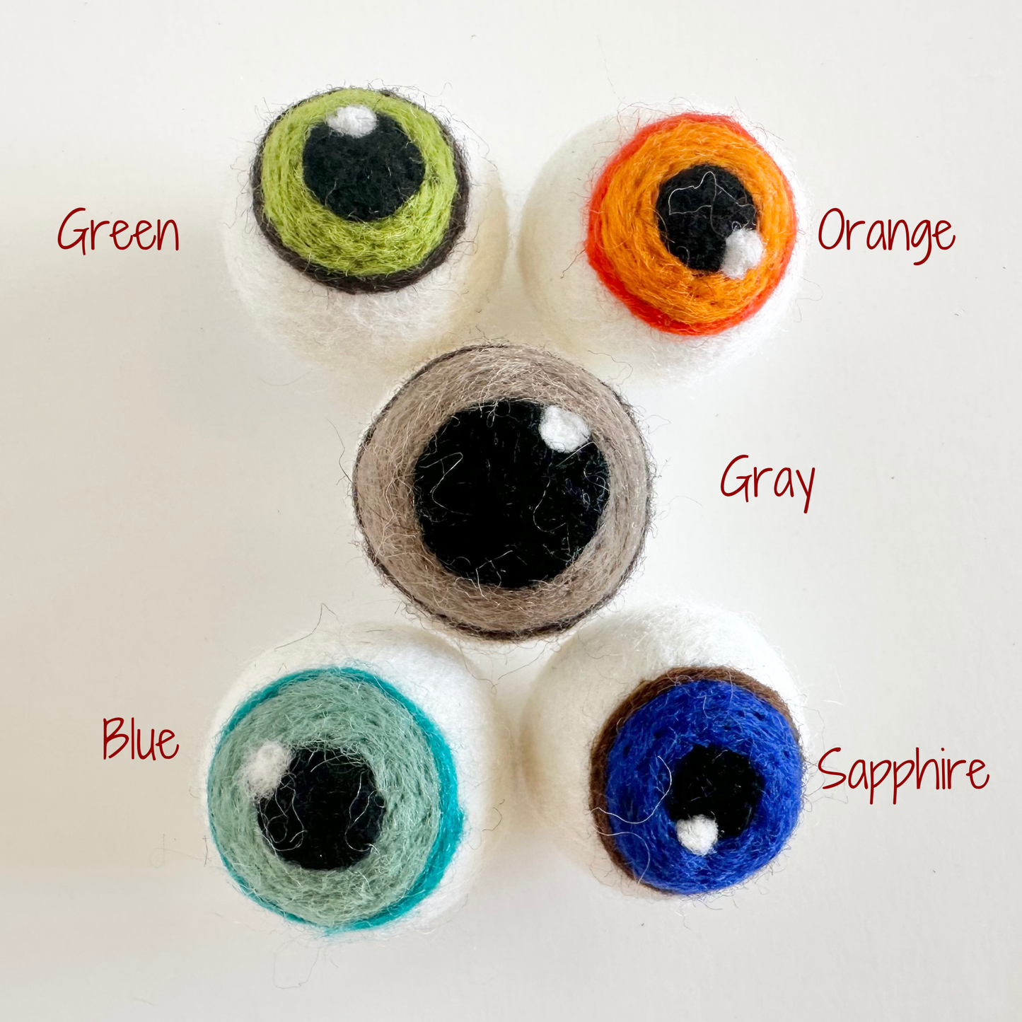 Eye Ball 1.5" Wool Felt