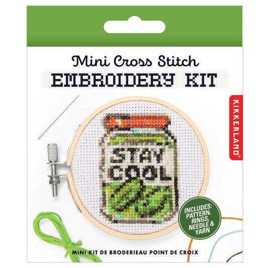 Pickle Mini Cross Stitch Embroidery