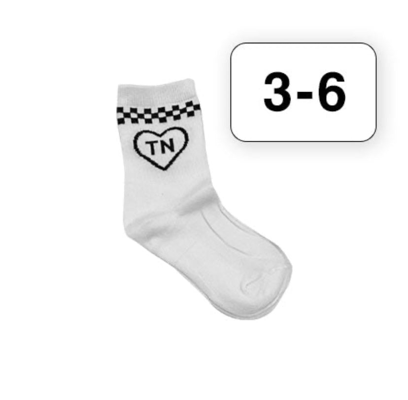 Checkered Heart TN Socks