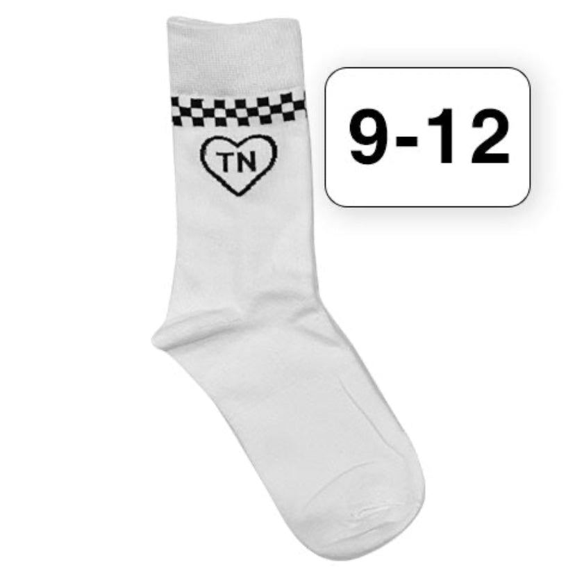 Checkered Heart TN Socks