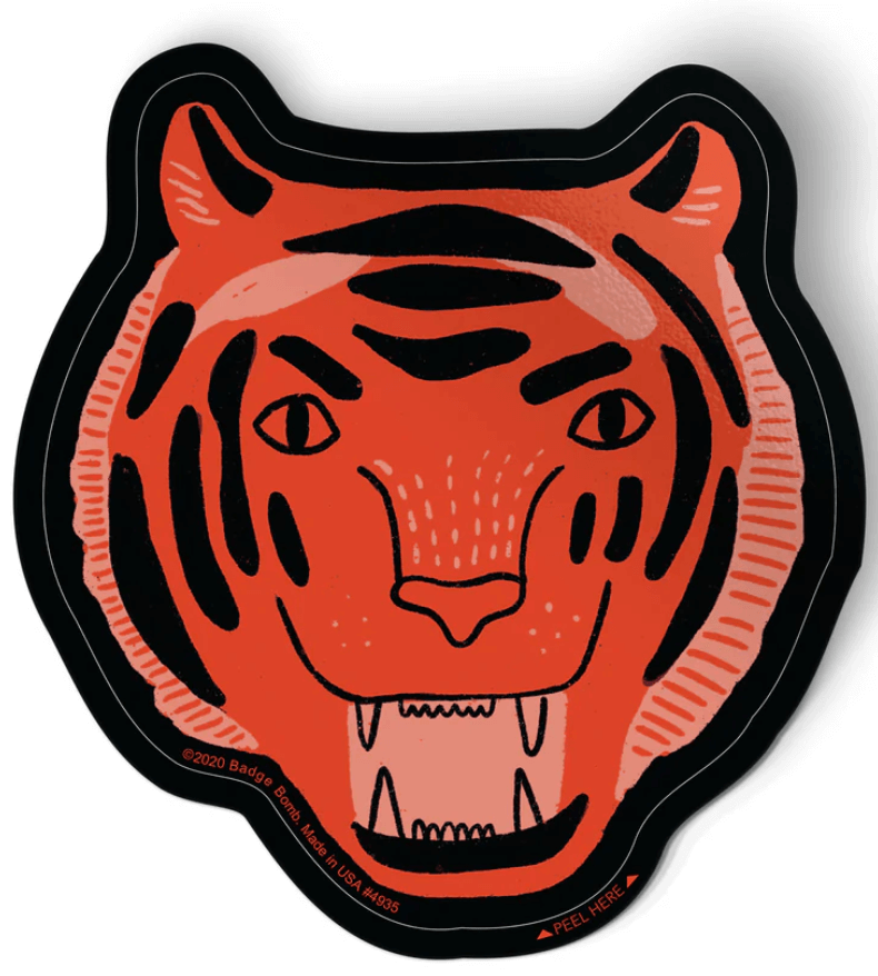 Orange Tiger Sticker