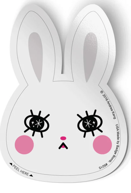 White Bunny Sticker