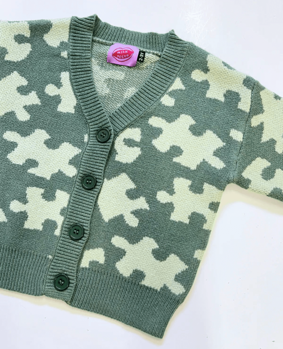 Puzzle Cardigan by Milk Teeth