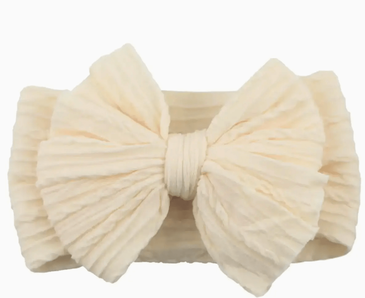 Stretchy Cable Infant Headband Bow