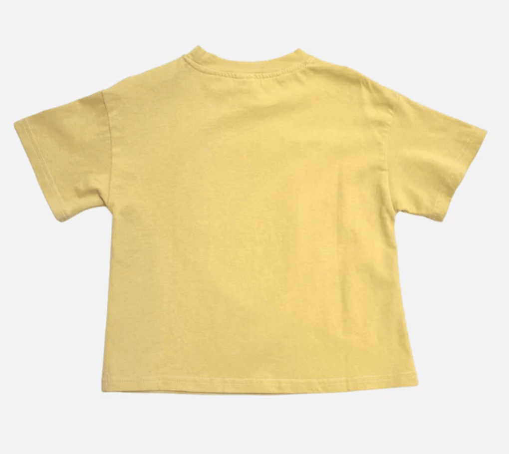 Yellow t-shirt on a white background