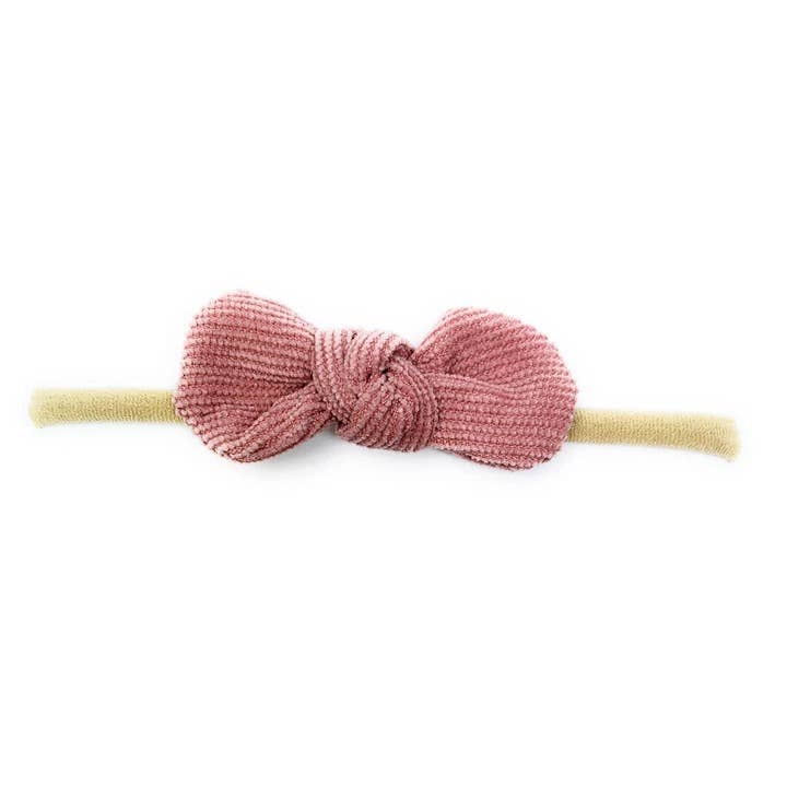 Corduroy Knotted Bow Headband