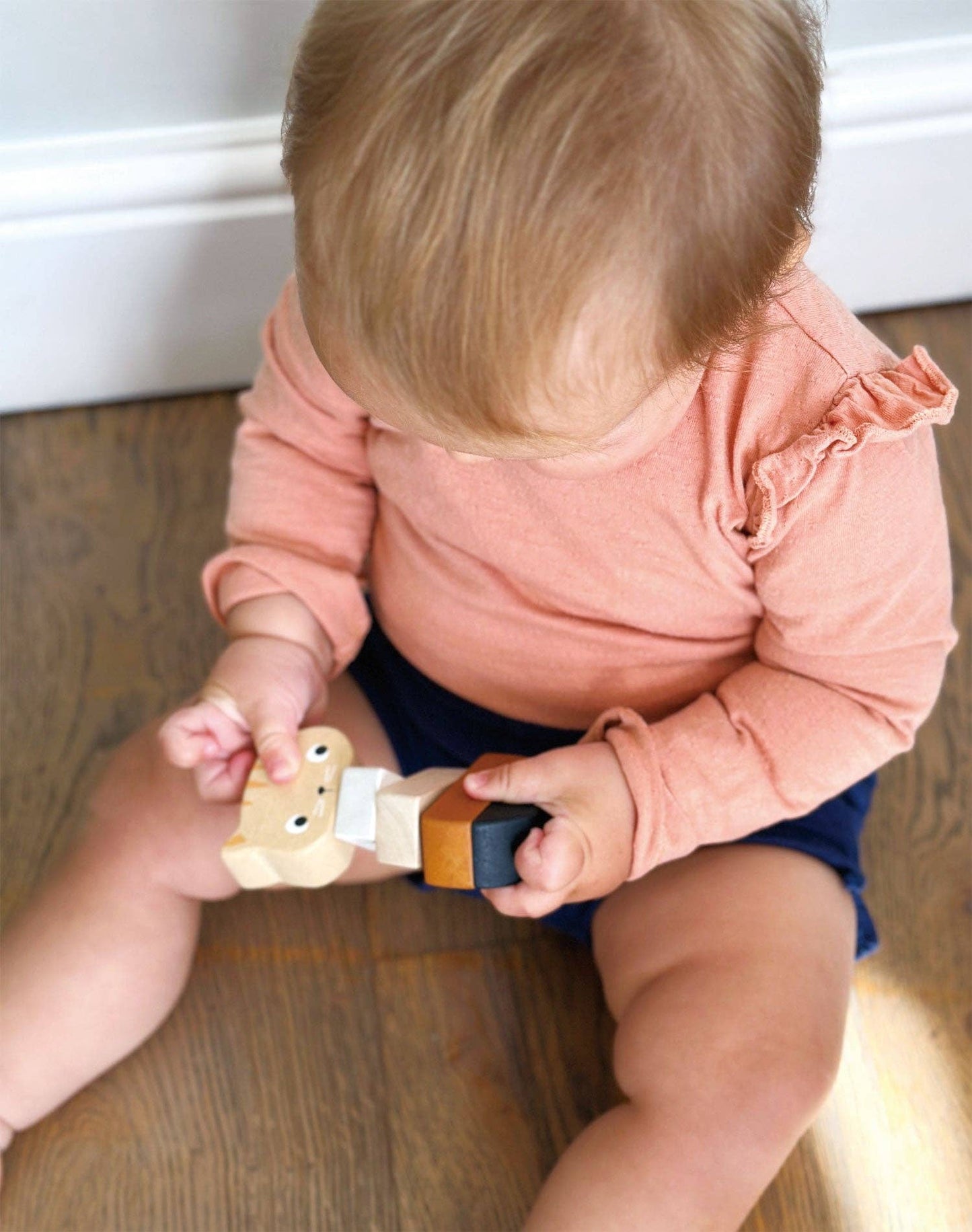 Stacking Kitten Wooden Toy