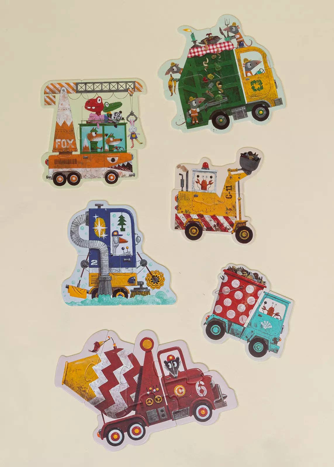 Construction Vehicles: My first Puzzles