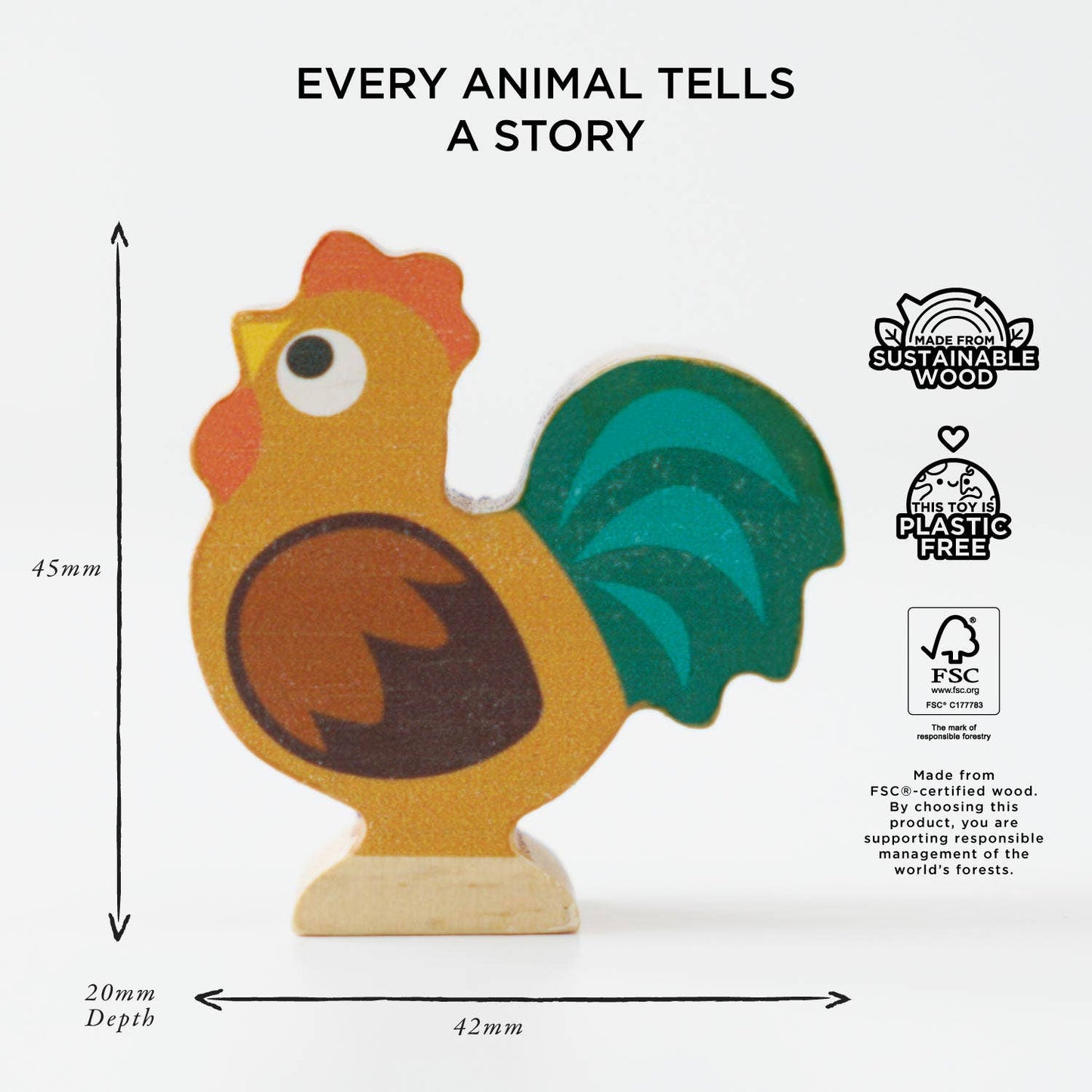 Farmyard Stacking Animals & Bag