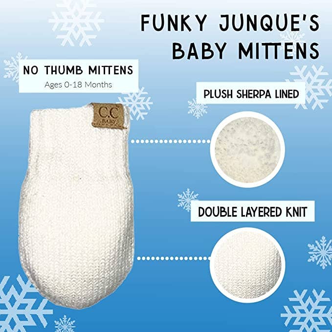 Baby Mitten with Sherpa Lining