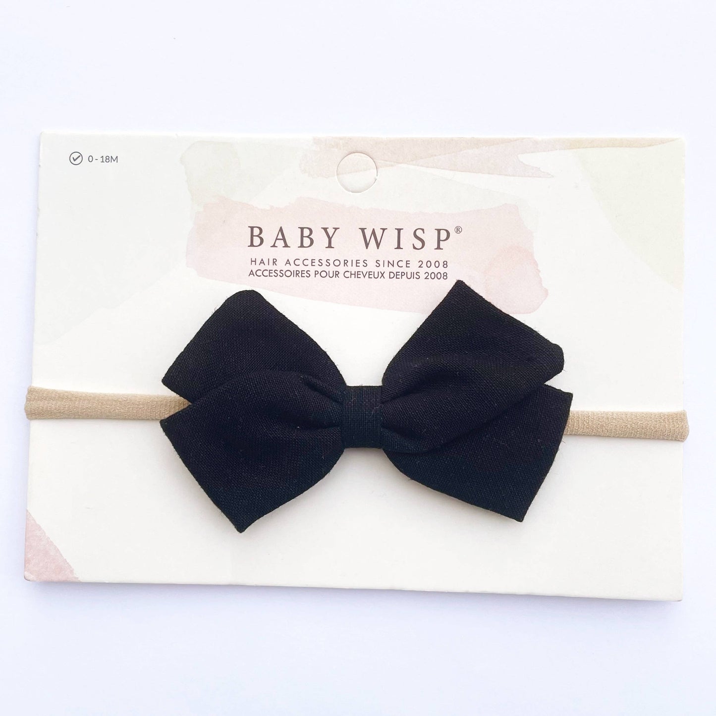 Emma Linen Fabric Bow Soft Headband