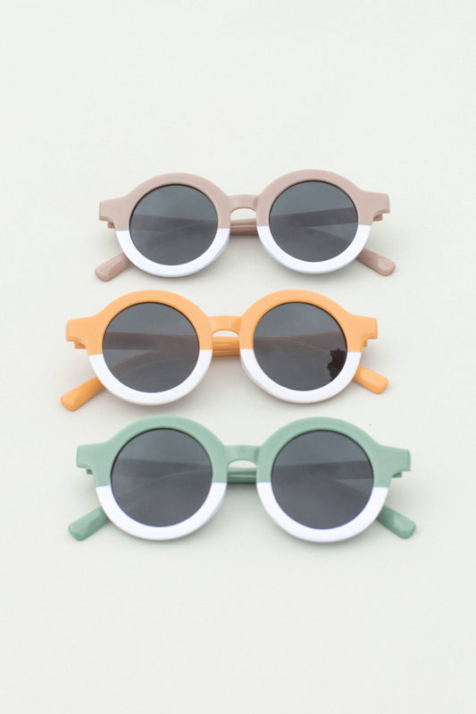 Sage 2 Tone Round Sunglasses