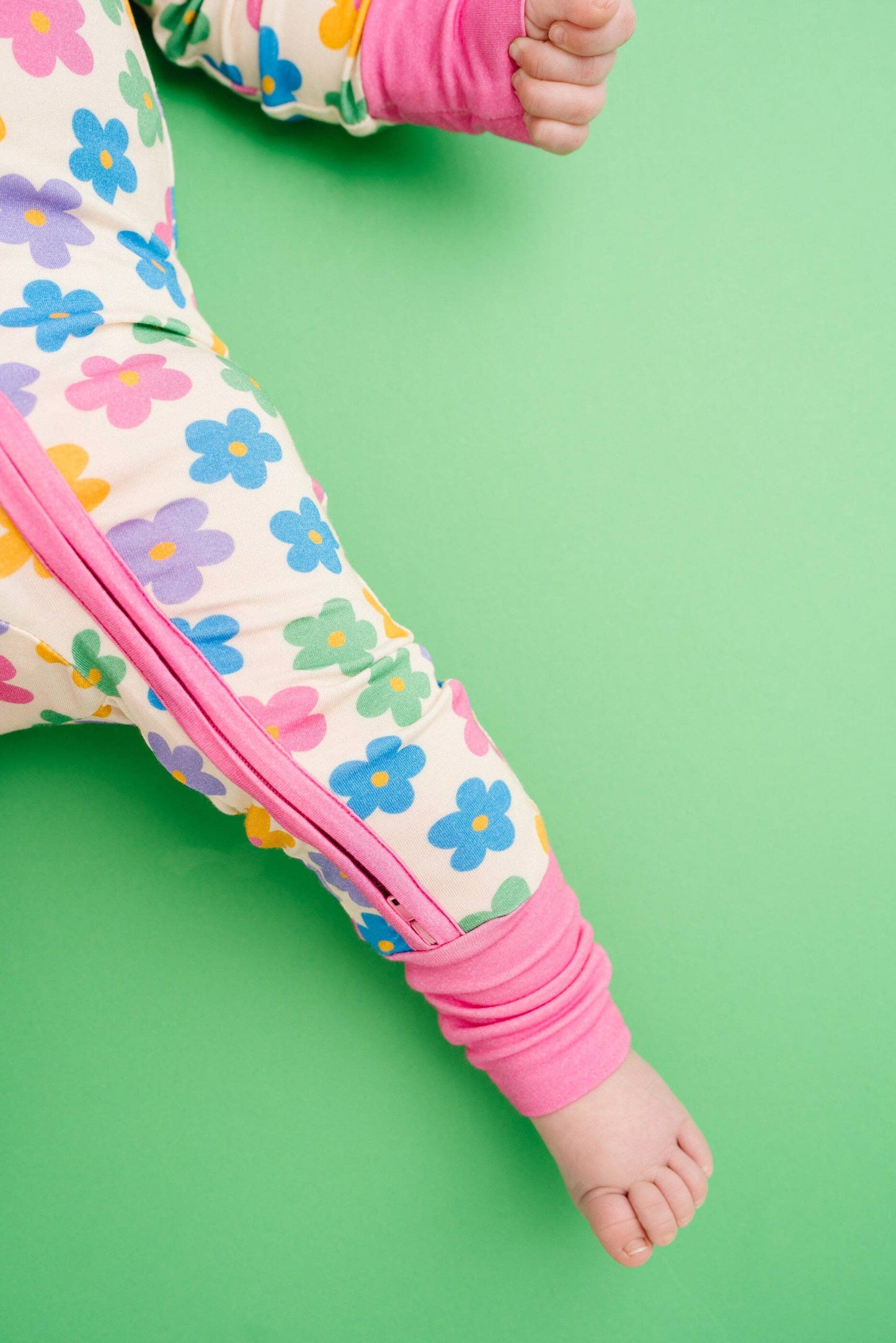 Retro Flower Bamboo Pajama Sleeper