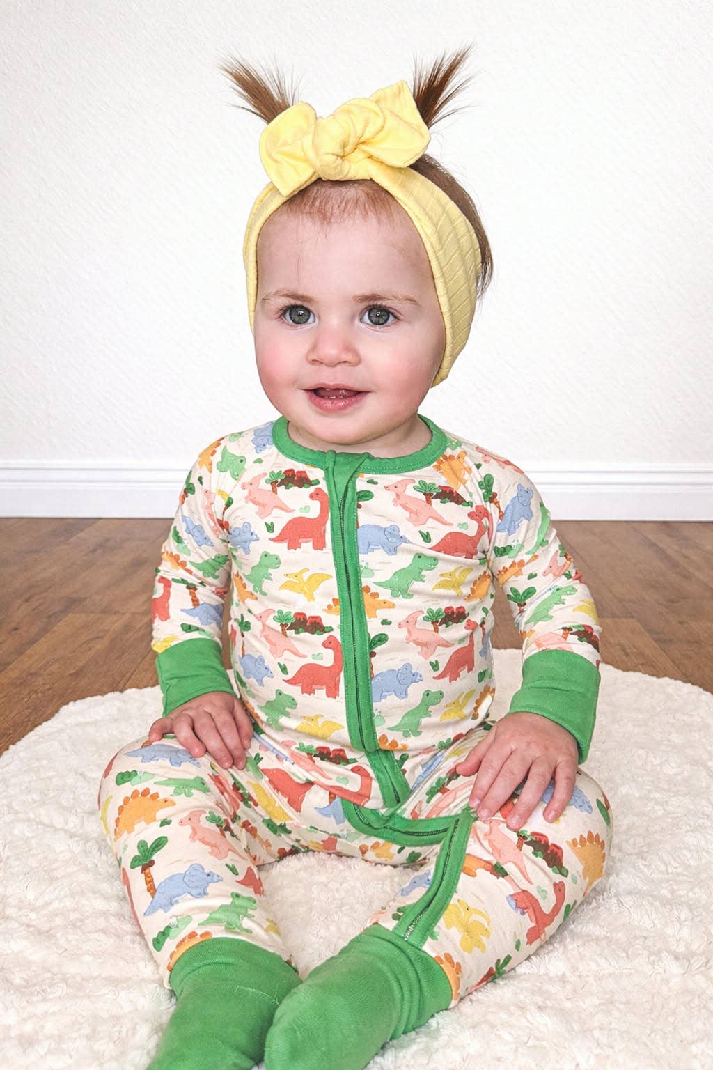 Dino Bamboo Zippy Pajamas