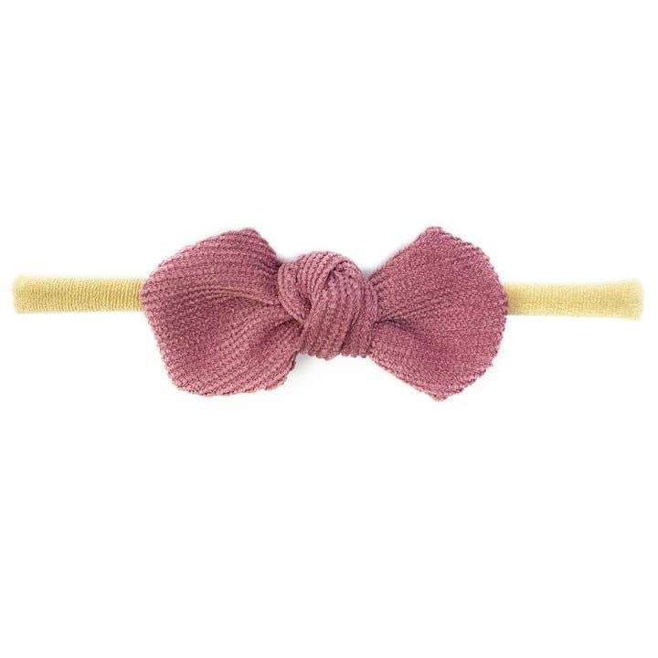 Corduroy Knotted Bow Headband