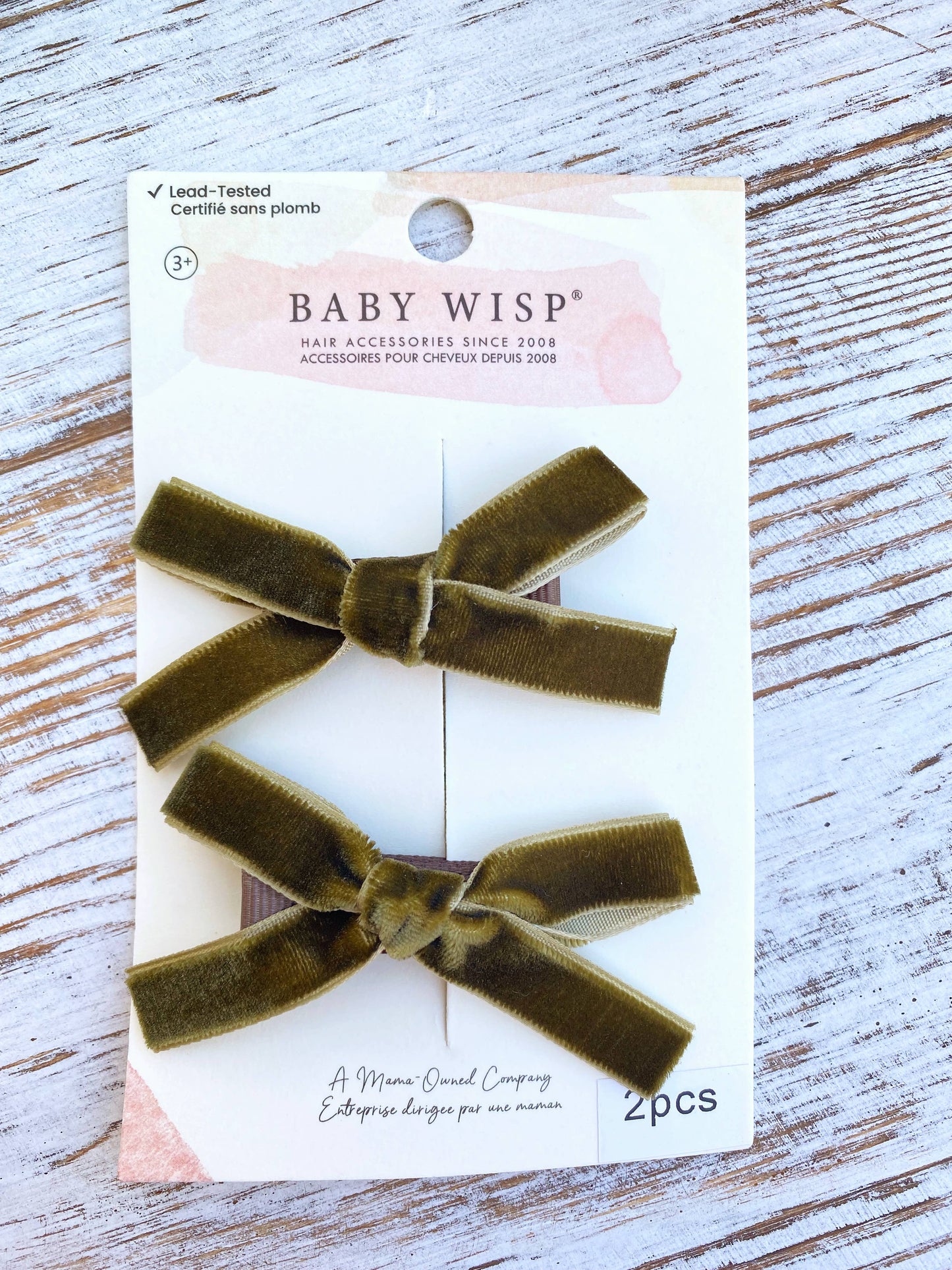 Velvet Pigtail Alligator Hair Clip Bows