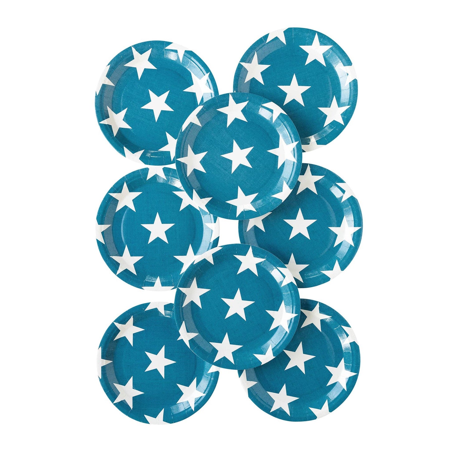 Navy Star Paper Plate