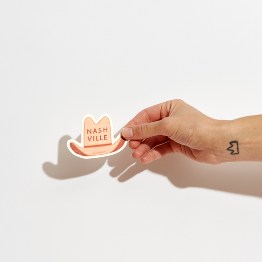 Nashville Cowboy Hat Sticker