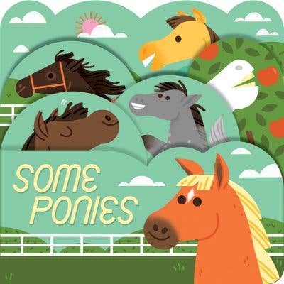 Illustration of ponies with a green landscape and 'Some Ponies' text.