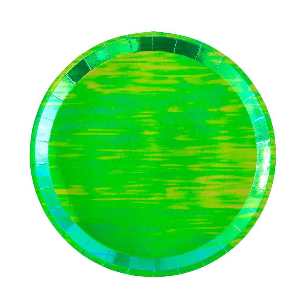 Posh Metallic Round Dessert Plates - 8 Pk