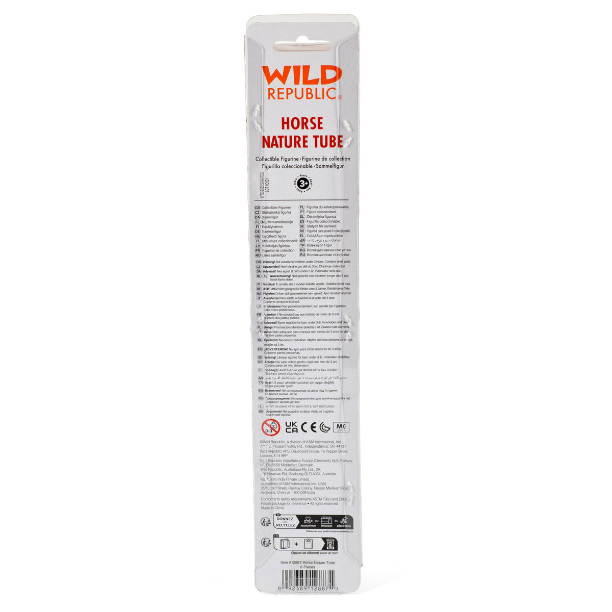 Wild Republic horse nature tube packaging on a white background
